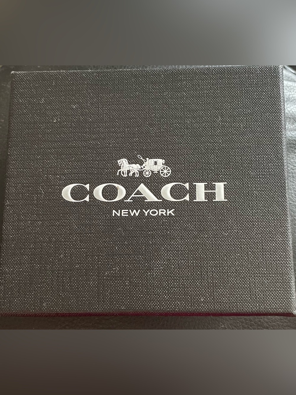 Coach Black Logo Gift Box with White Crest